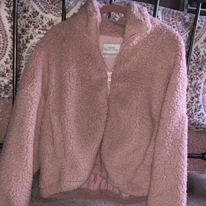 Urban outfitters fluffy bomber jacket